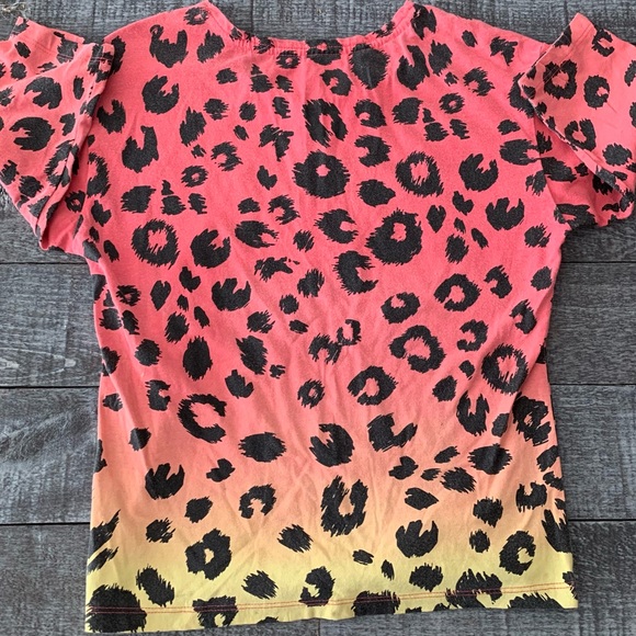 Justice Leopard 3/4 Sleeve Top - Picture 2 of 9